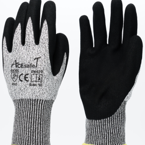 AcesafeT™ Fist Nitrile Sandy Palm Cut Resistant Glove (Level 5)